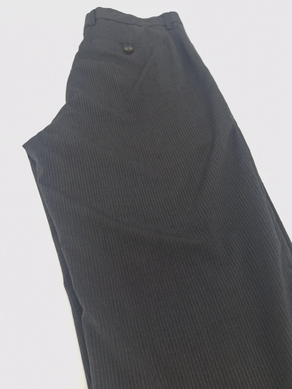 ✨Banana Republic Men's Pinstripe Dress Pants 33x30 Grey Straight Leg Stretch✨